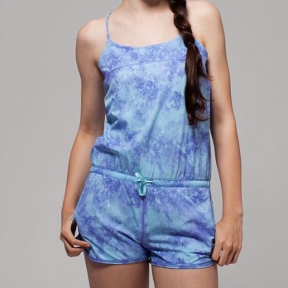 Ivivva Other - Ivivva Blue Sleeveless Built in Bra Romper Size 14